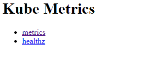 Prometheus metrics server